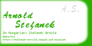 arnold stefanek business card